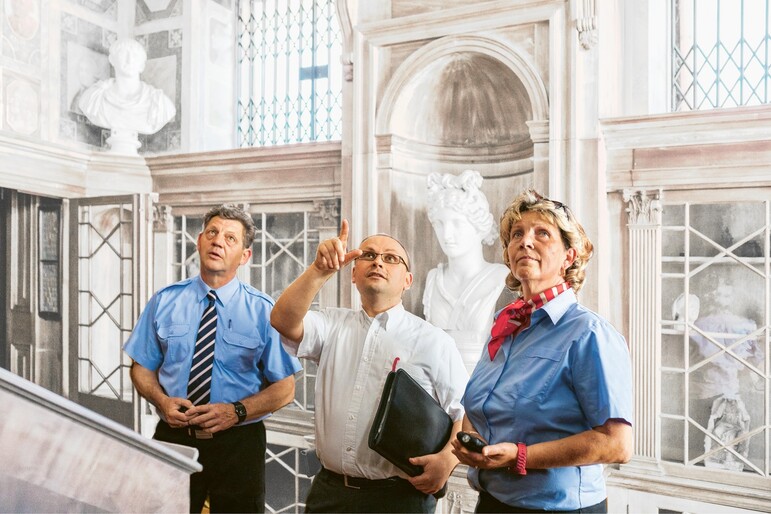 Safety specialist in museum